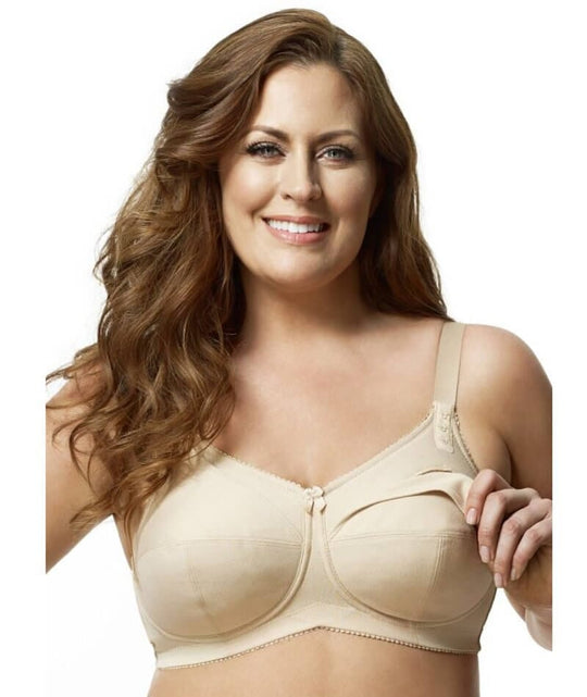 Elila Cotton Cup Wirefree Nursing Bra - Nude Bras 
