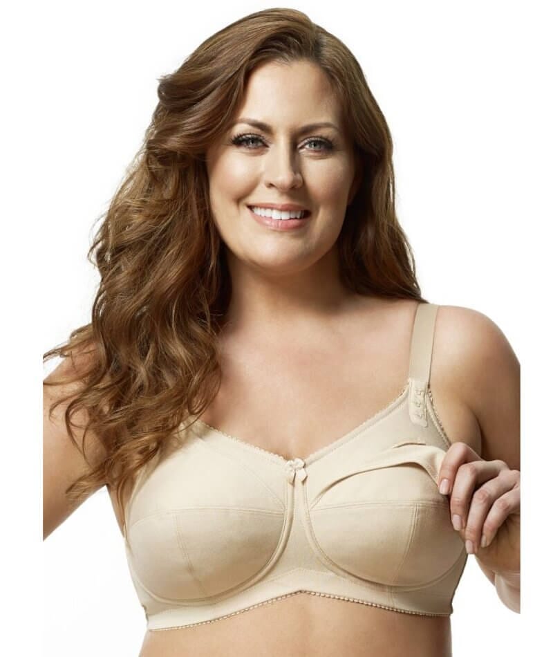 Elila Cotton Cup Wirefree Nursing Bra - Nude Bras  