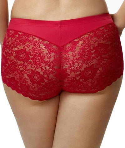 Elila Cheeky Stretch Lace Brief - Red Knickers 