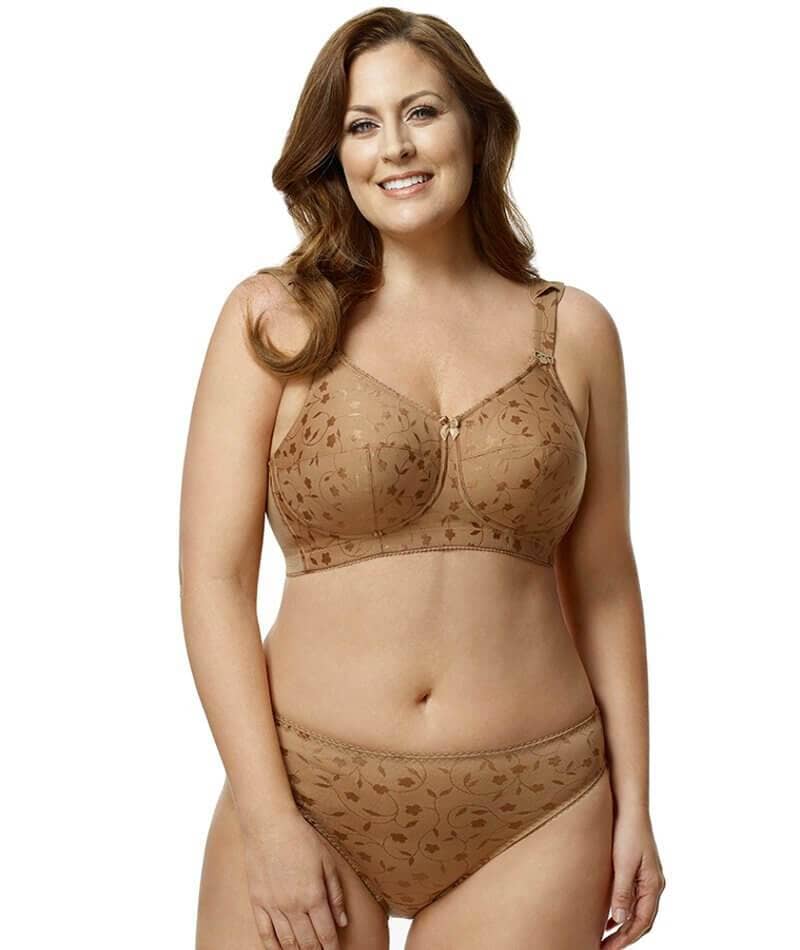 Elila Jacquard Brief - Mocha Knickers 