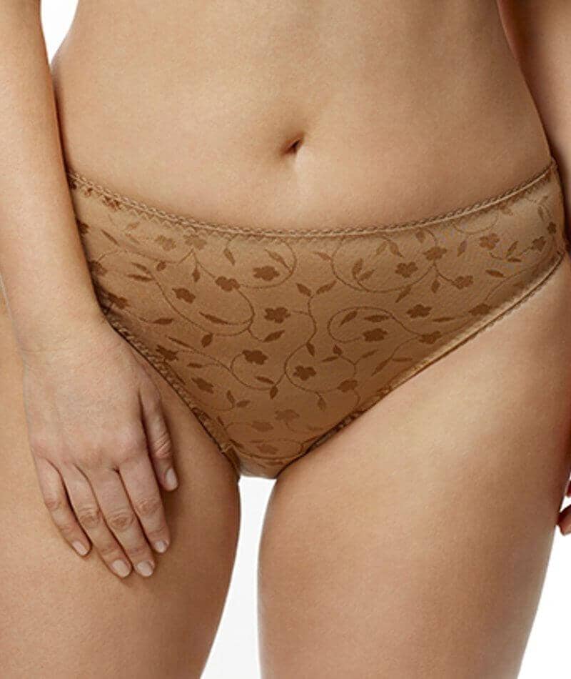 Elila Jacquard Brief - Mocha Knickers  