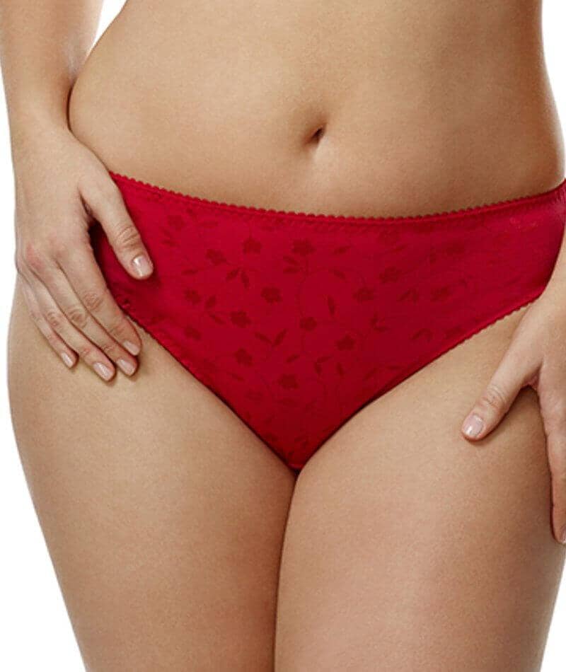 Elila Jacquard Brief - Red Knickers 