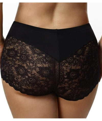 Elila Cheeky Stretch Lace Brief - Black Knickers 