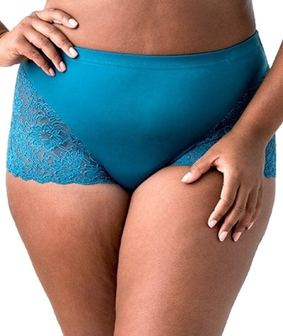 Elila Cheeky Stretch Lace Brief - Teal Knickers 