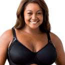 Elila Molded and Lace Underwire Bra - Black
