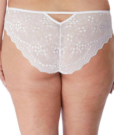 Elomi Charley Brazilian Brief - White Knickers 