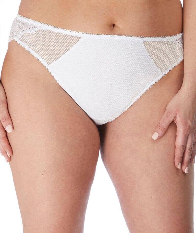 Elomi Charley Brazilian Brief - White Knickers 