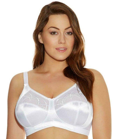 Elomi Cate Soft Cup Wirefree Bra - White Bras 