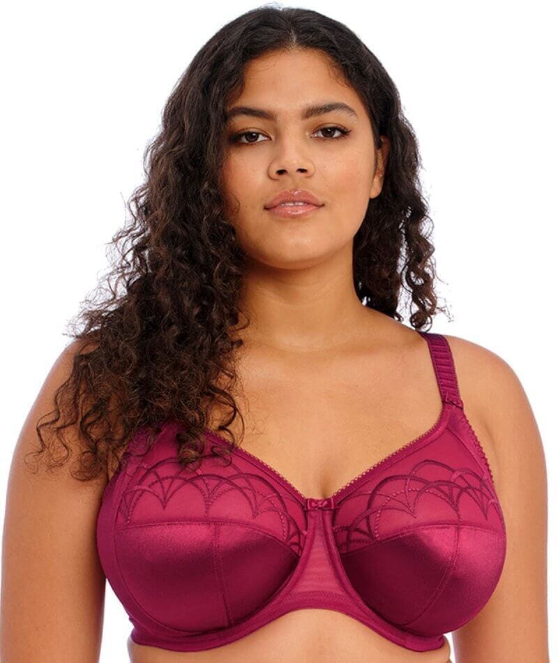 Elomi Cate Underwired Full Cup Banded Bra - Berry Bras 