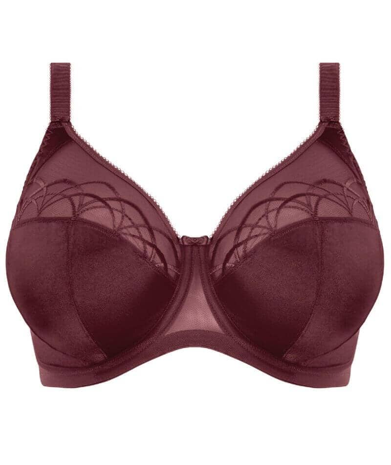 Elomi Cate Underwire Full Cup Banded Bra - Raisin Bras 