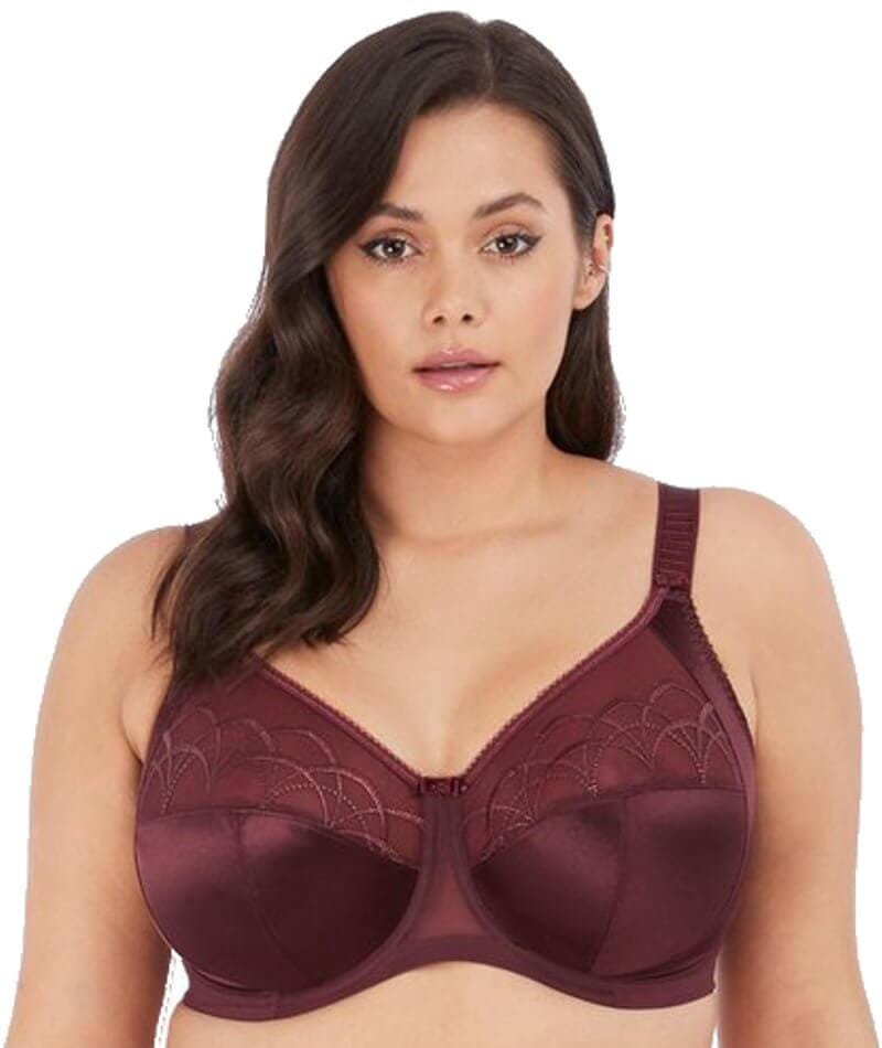 Elomi Cate Underwire Full Cup Banded Bra - Raisin Bras 