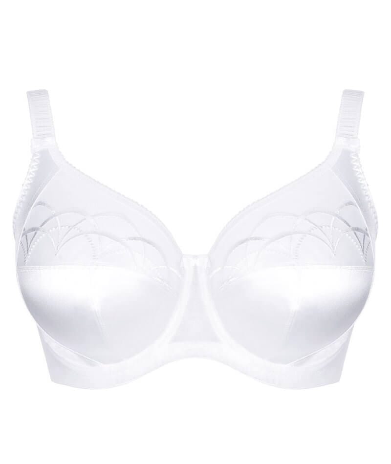 Elomi Cate Underwired Full Cup Banded Bra - White Bras 