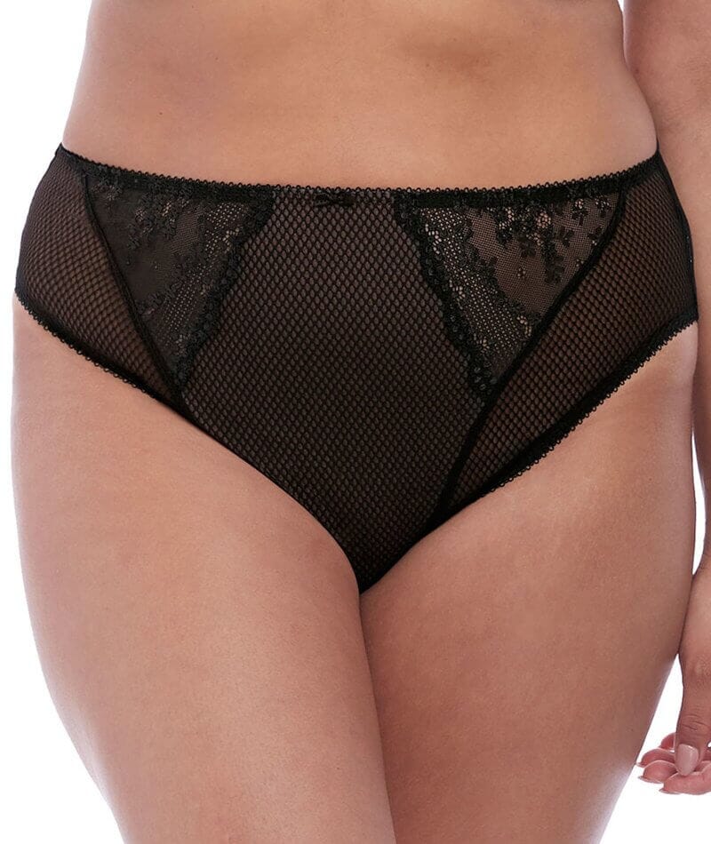 Elomi Charley High Leg Brief - Black Knickers 