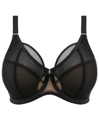 Elomi Kintai Underwired Plunge Bra - Black Bras 