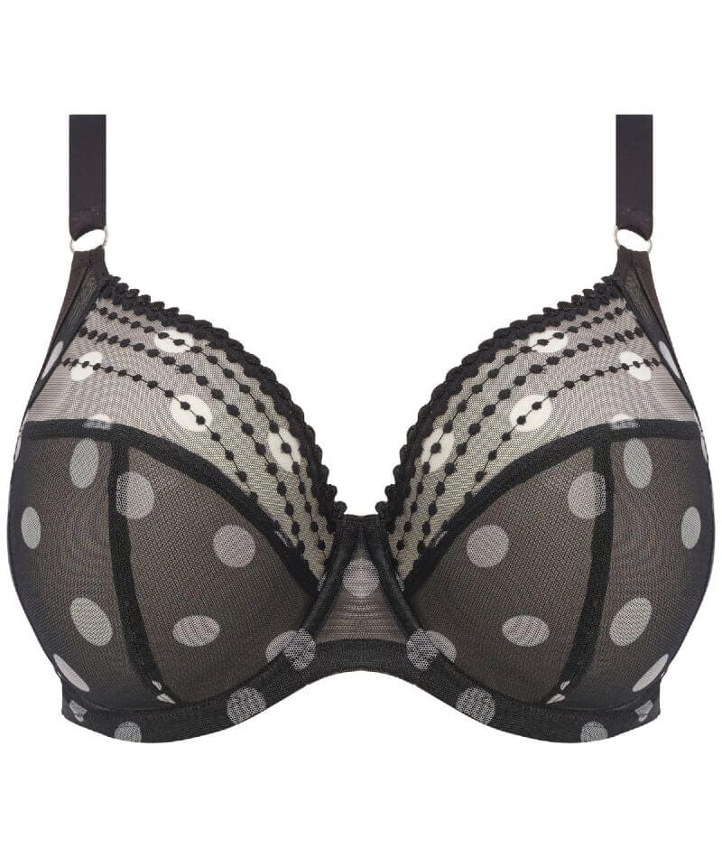 Elomi Matilda Underwired Plunge Bra - Black Dot