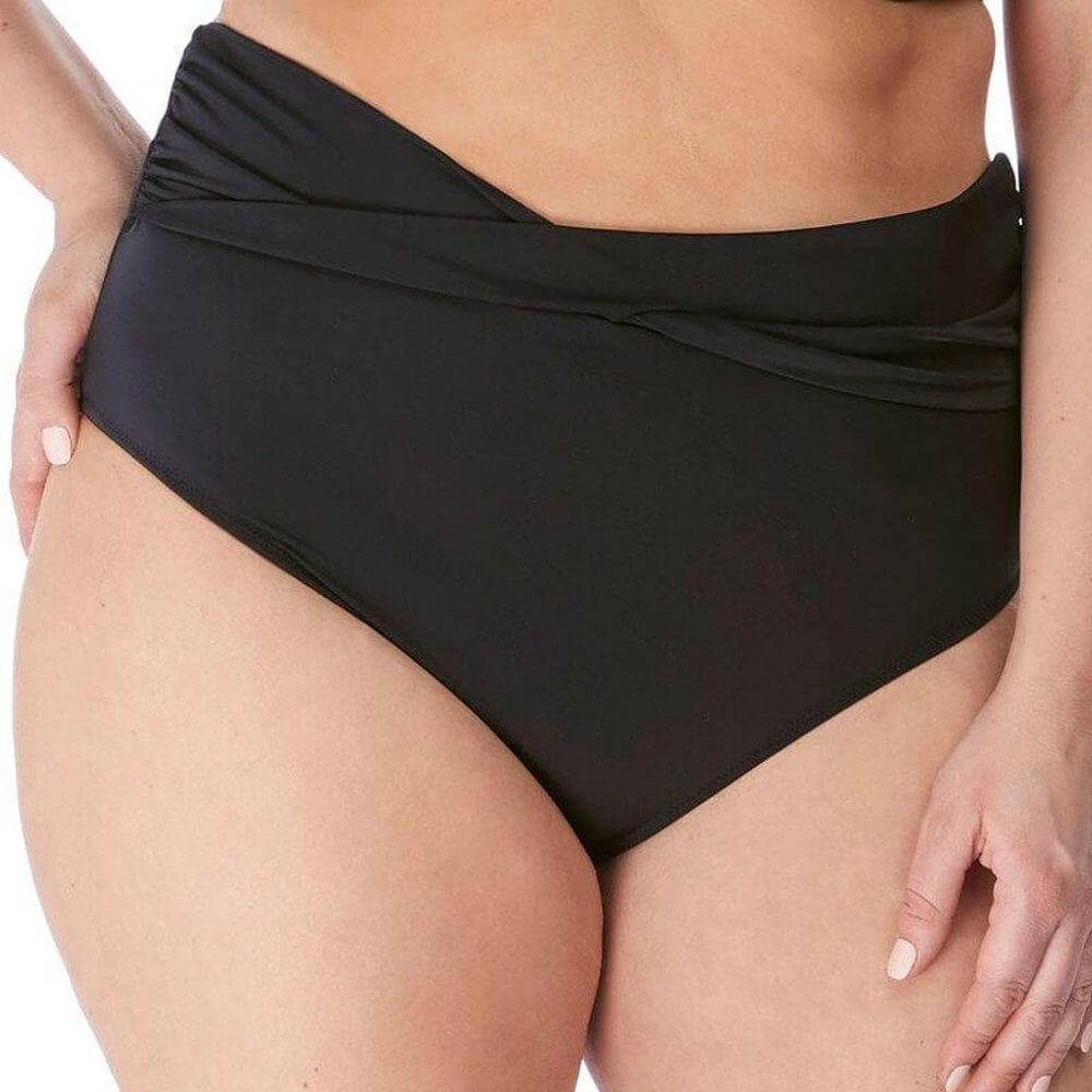 Elomi Swim Magnetic Twist Full Bikini Brief - Black Swim 889501189236