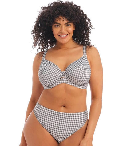 Elomi Swim Checkmate Mid Rise Bikini Brief - Grey Marl Swim 