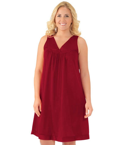 Exquisite Form Short Gown Plus - Sangria Sleep 