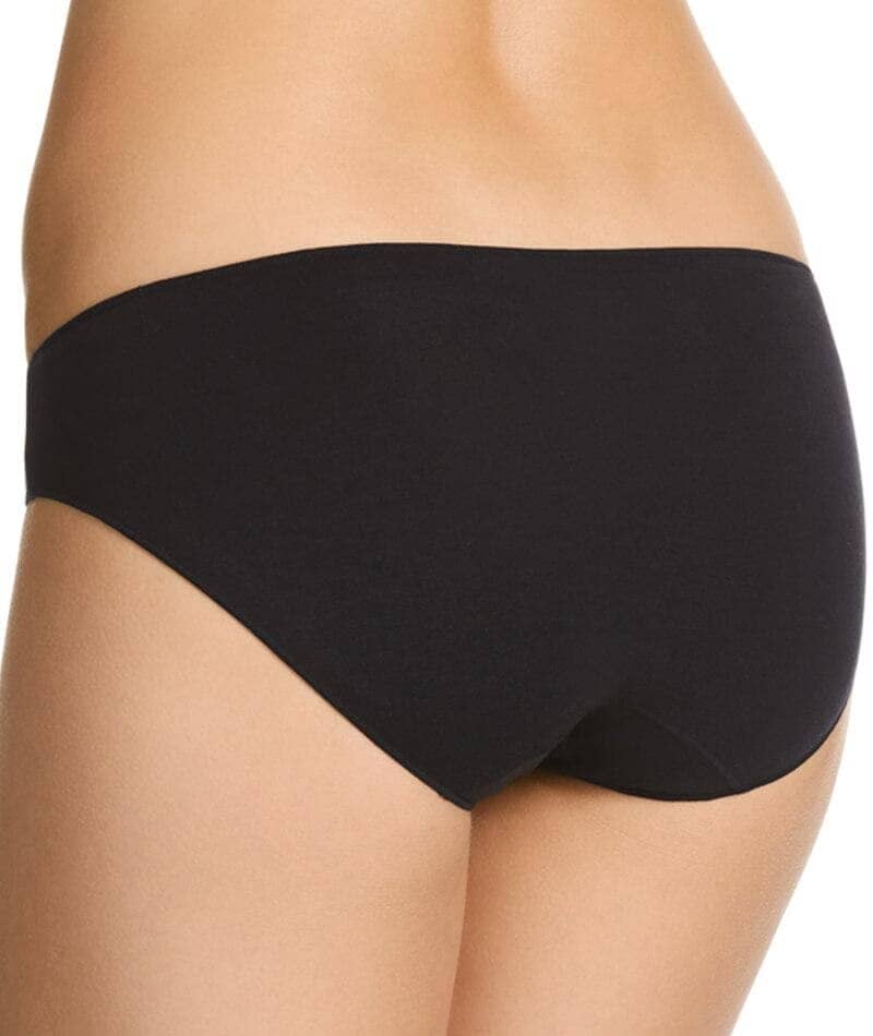 Jockey No Panty Line Promise Bamboo Natural Bikini - Black Knickers 