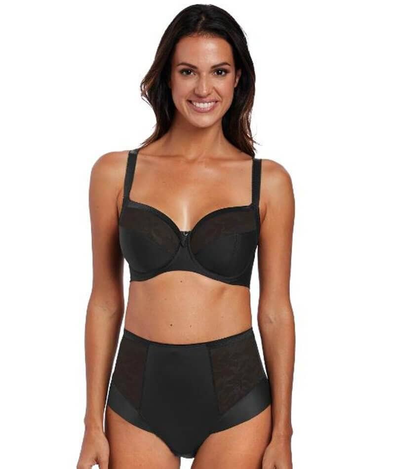 Fantasie Illusion High Waist Brief - Black Knickers 