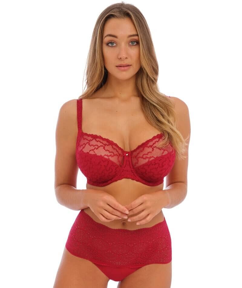 Fantasie Lace Ease Invisible Stretch Full Brief - Red Knickers 