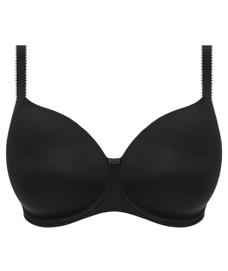 Fantasie Smoothease Underwire Moulded T-Shirt Bra - Black Bras 