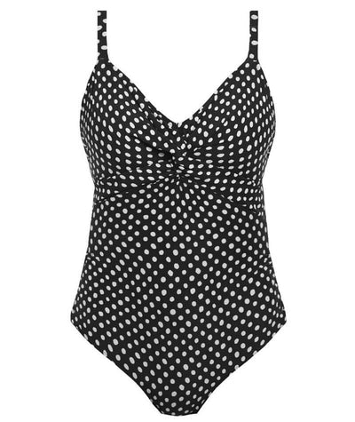 Fantasie Swim Santa Monica Underwire Twist Front Swim Suit Light Control- Black/White Swim 