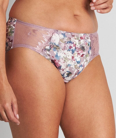 Fayreform Thoughtful Boyleg Brief - Elderberry Floral Print Knickers 