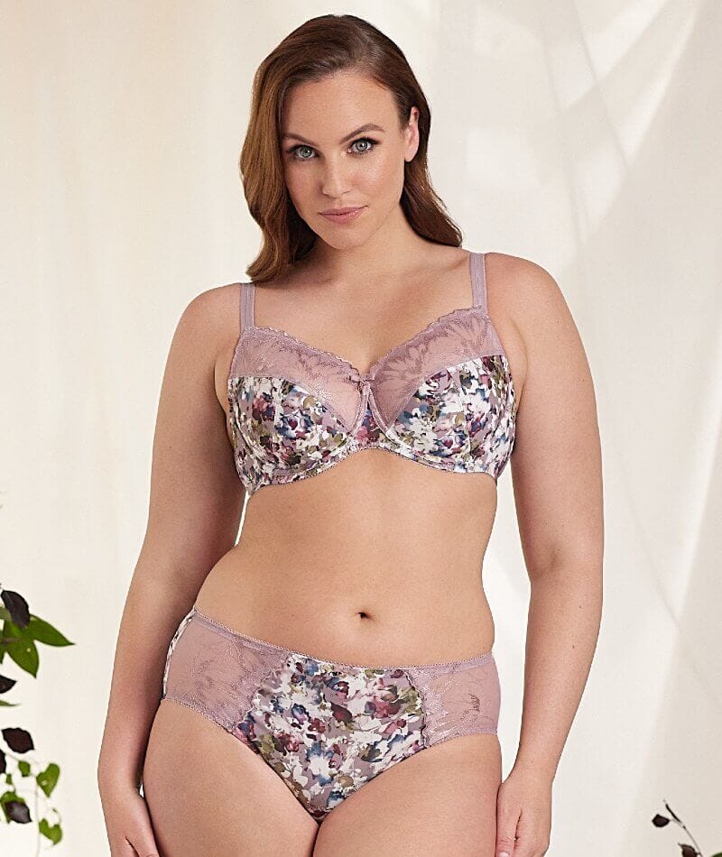 Fayreform Thoughtful Boyleg Brief - Elderberry Floral Print Knickers 