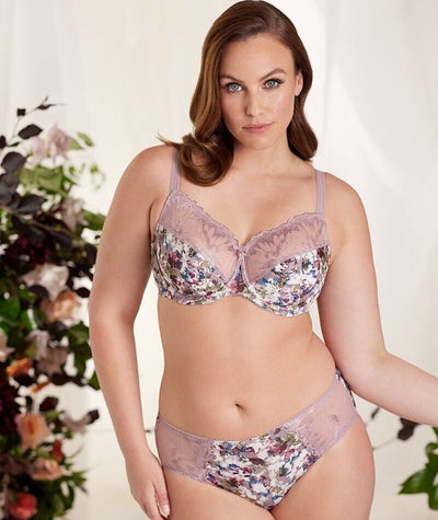 Fayreform Thoughtful Boyleg Brief - Elderberry Floral Print Knickers 