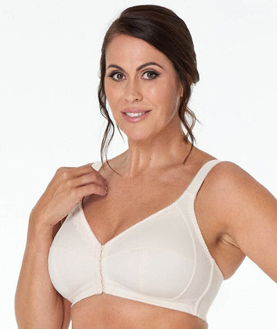 Fayreform Ultimate Comfort Front Closure Soft Cup Wirefree Bra - Pink Champagne Bras 