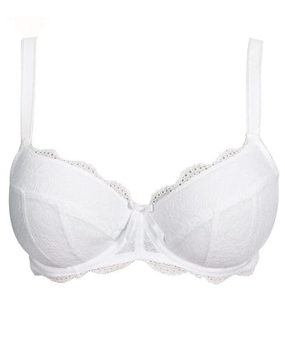 Freya Fancies Underwired Padded Half Cup Bra - White Bras 