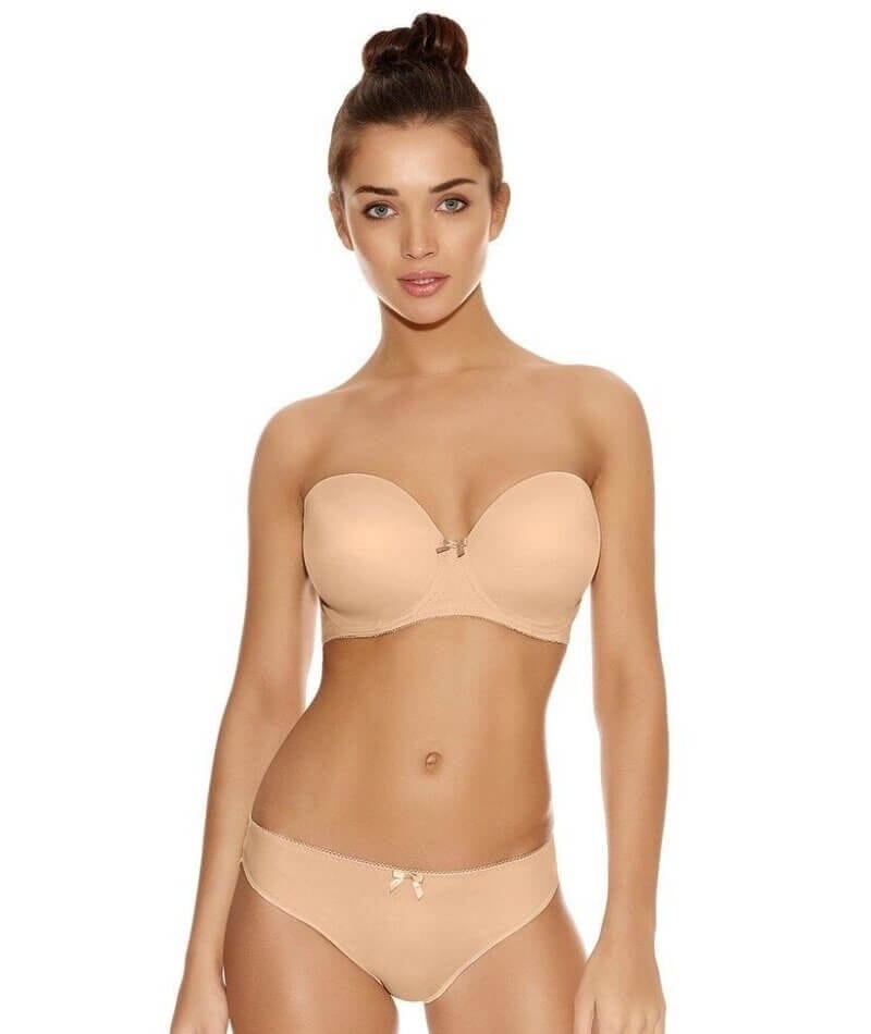 Freya Deco Underwired Moulded Strapless Bra - Nude Bras 