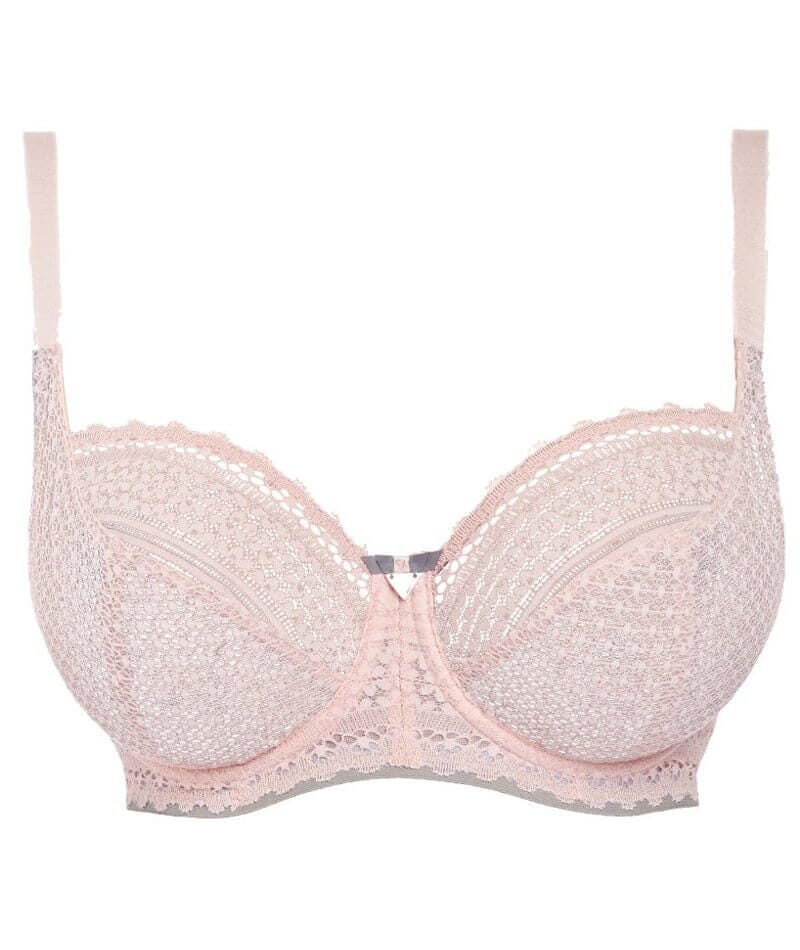 Freya Daisy Lace Underwire Balcony K Cup Bra - Blush Bras 