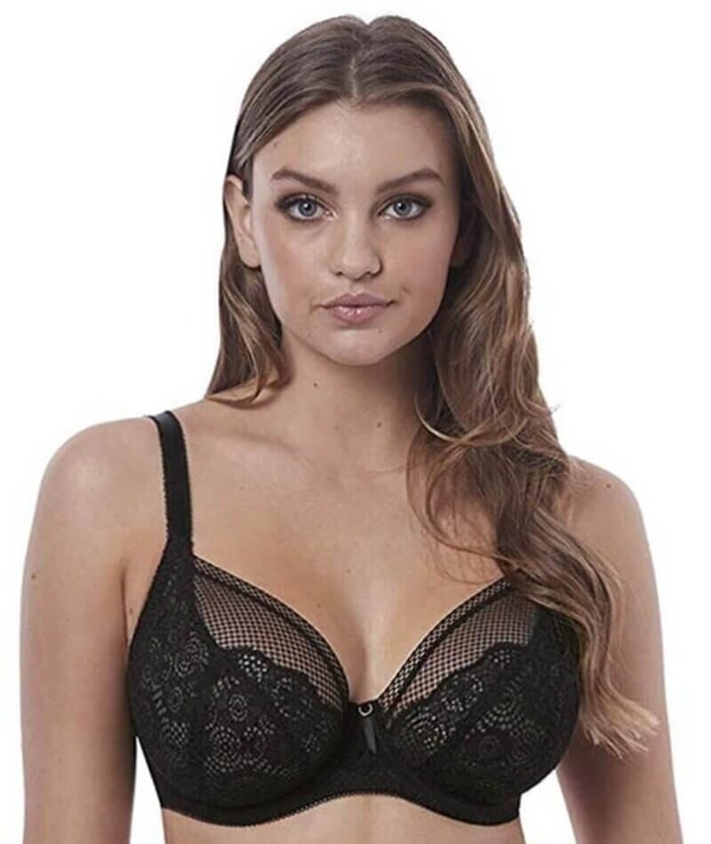 Freya Expression Underwire Plunge Bra - Black Bras 