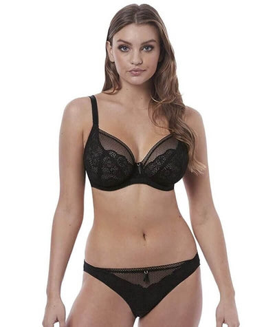 Freya Expression Underwire Plunge Bra - Black Bras 