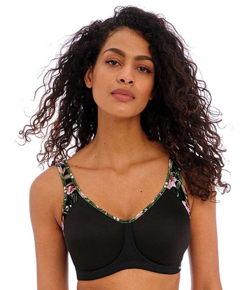 Freya Active Sonic Underwired Moulded Sports Bra - Jungle Black Bras 