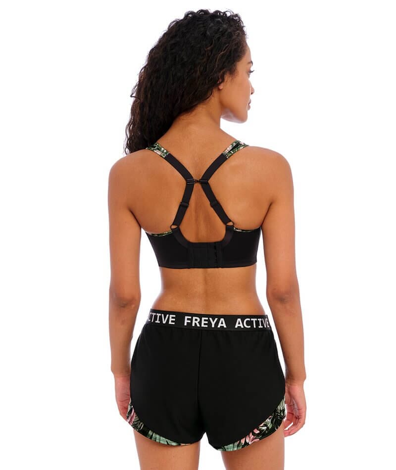 Freya Active Sonic Underwired Moulded Sports Bra - Jungle Black Bras 