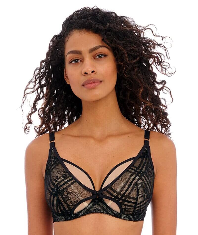 Freya Fatale Underwired High Apex Bra - Noir Bras  