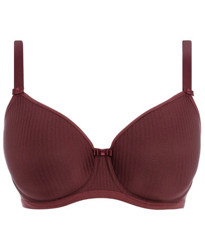 Freya Idol Underwired Moulded Balcony T-shirt Bra - Dark Cherry Bras 