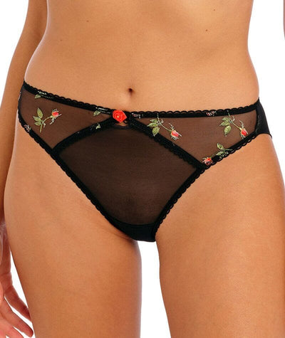 Freya Rose Blossom Brief - Black Knickers 