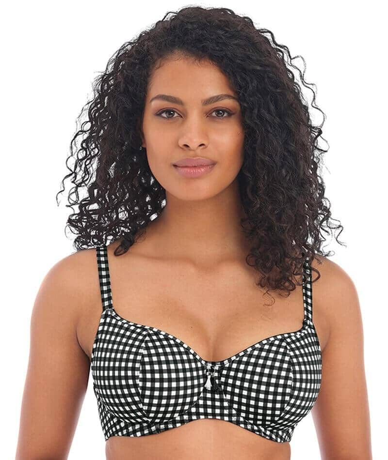 Freya Swim Check In Underwired Sweetheart Bikini Top - Monochrome Swim  