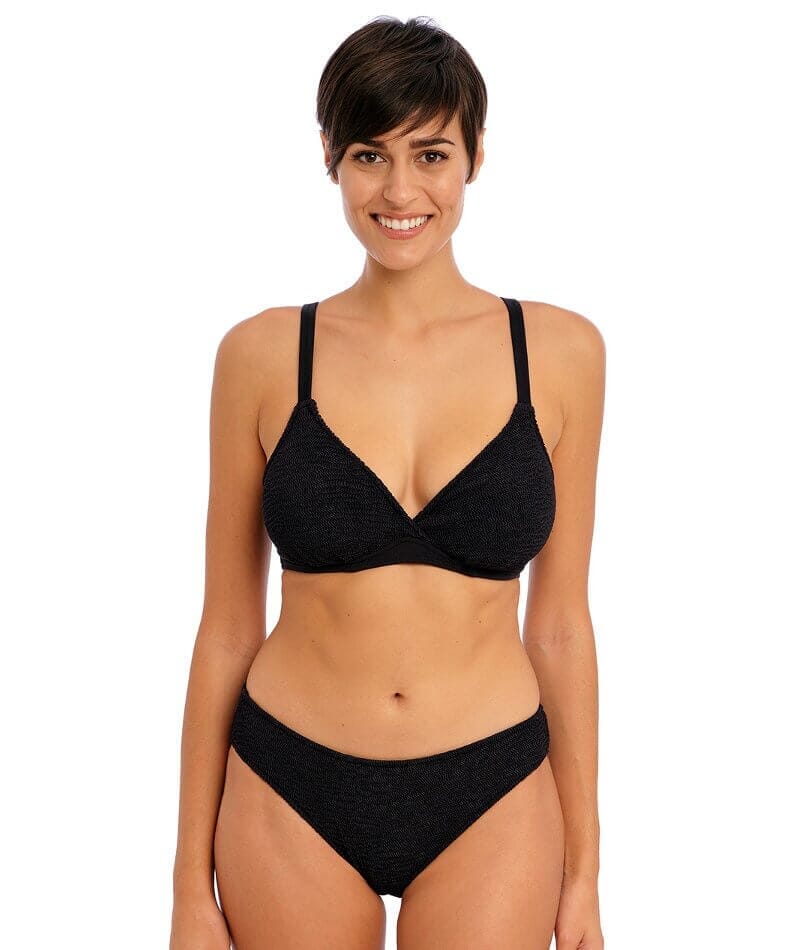 Freya Swim Ibiza Waves High Leg Bikini Brief - Black Swim 