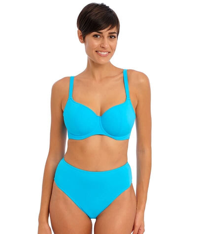 Freya Swim Jewel Cove High Waist Brief - Plain Turquoise Swim 