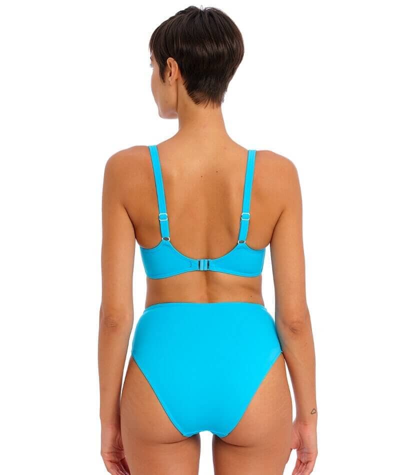 Freya Swim Jewel Cove High Waist Brief - Plain Turquoise Swim 