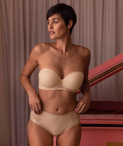 Freya Tailored Underwire Moulded Strapless Bra - Natural Beige Bras 