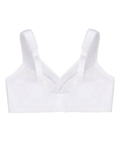 Glamorise MagicLift Cotton Wirefree Support Bra - White Bras 