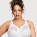 Glamorise Magiclift Natural Shape Wire-Free Front-Closure Bra - White