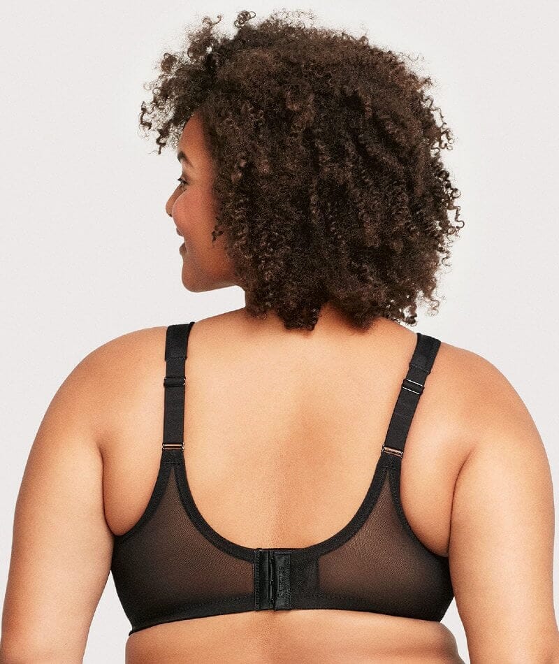 Glamorise MagicLift Natural Shape Support Wirefree Bra - Black Bras 