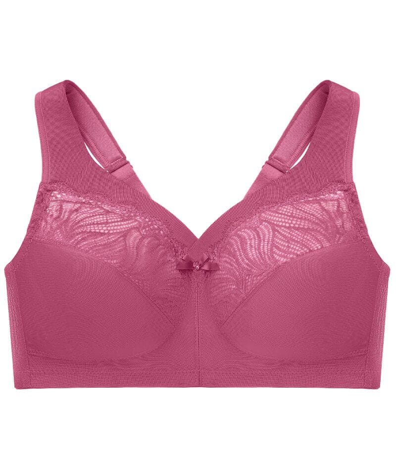 Glamorise MagicLift Natural Shape Support Wirefree Bra - Red Violet Bras 